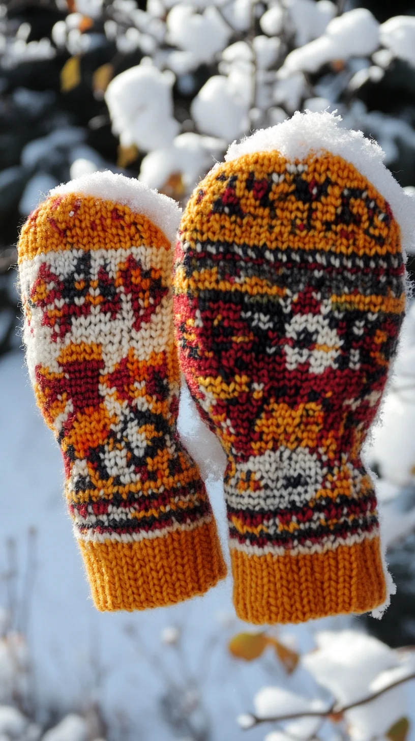 Cozy Up: Vibrant Hand-Knitted Mittens for a Stylish Winter Wardrobe