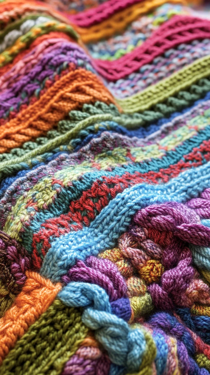 Cozy Up with Vibrant Textures: The Ultimate Colorful Crochet Blanket Style