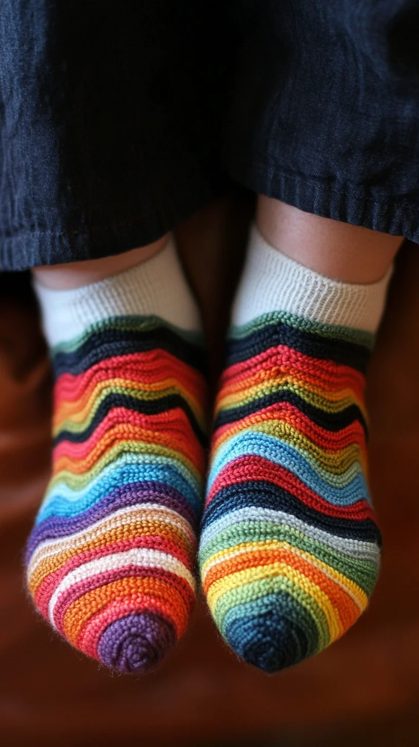 Cozy Up Your Look with Vibrant Striped Socks for Every Season!