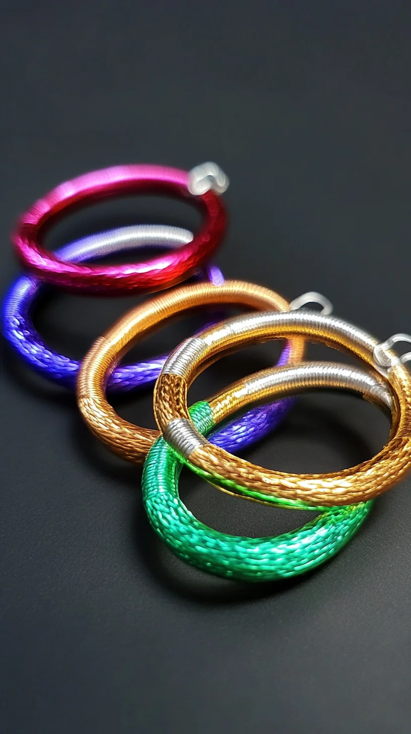 Dazzling Metallic Hoops: Elevate Your Style with Vibrant Colors!