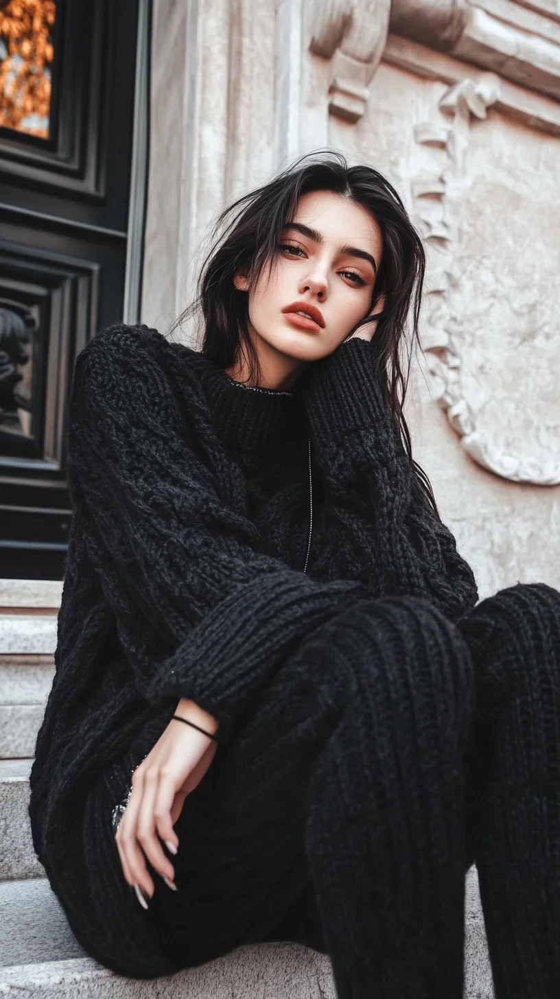 Effortlessly Chic: Embrace the Cozy Aesthetic with Chunky Knitwear