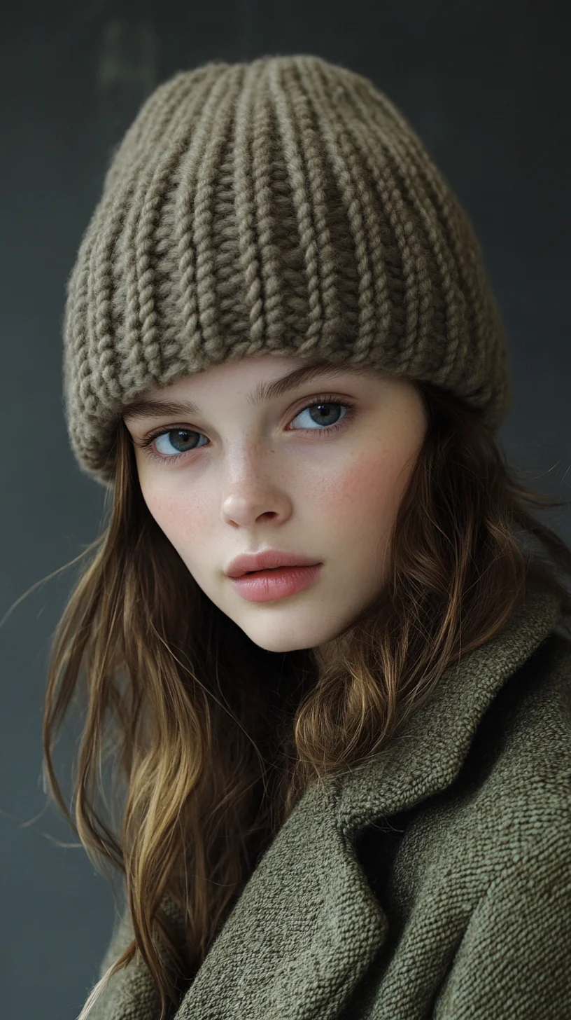 Effortlessly Chic Knit Beanie Look: Perfect for Any Season