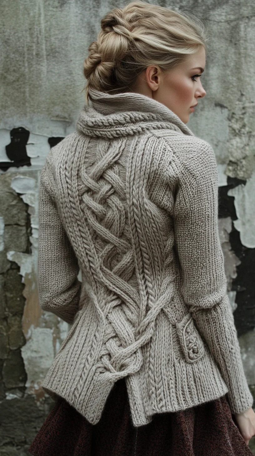 Effortlessly Chic: The Cozy Braid & Cable Knit Combo for Winter Elegance