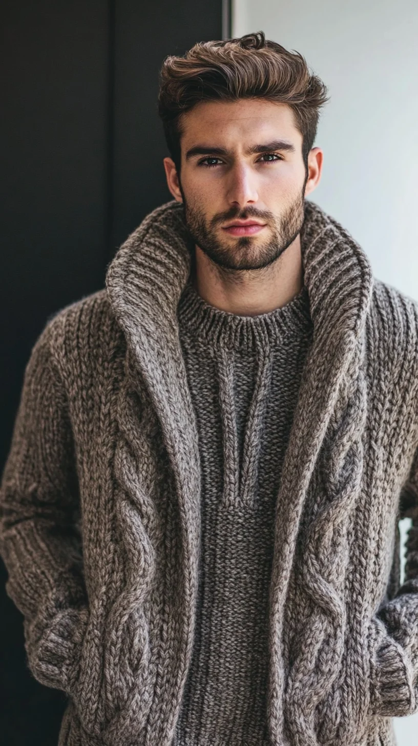 Effortlessly Rugged: Mastering the Art of Cozy Chic in Men's Fashion