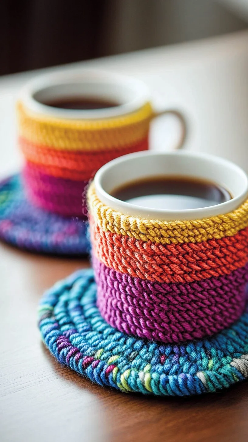 Elevate Your Coffee Game with Colorful, Cozy Cup Holders!