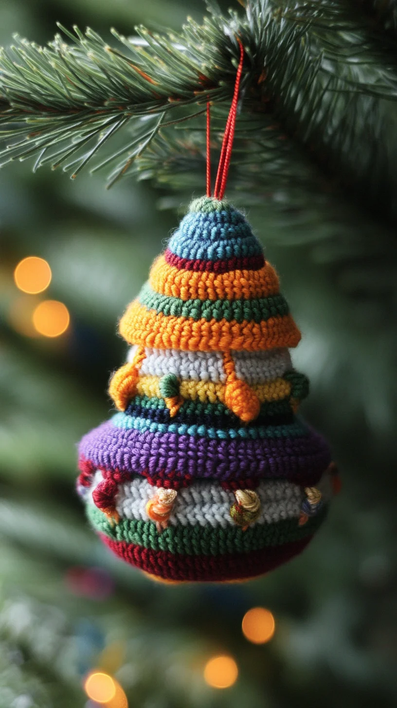 Elevate Your Holiday Decor with Colorful Knitted Ornaments