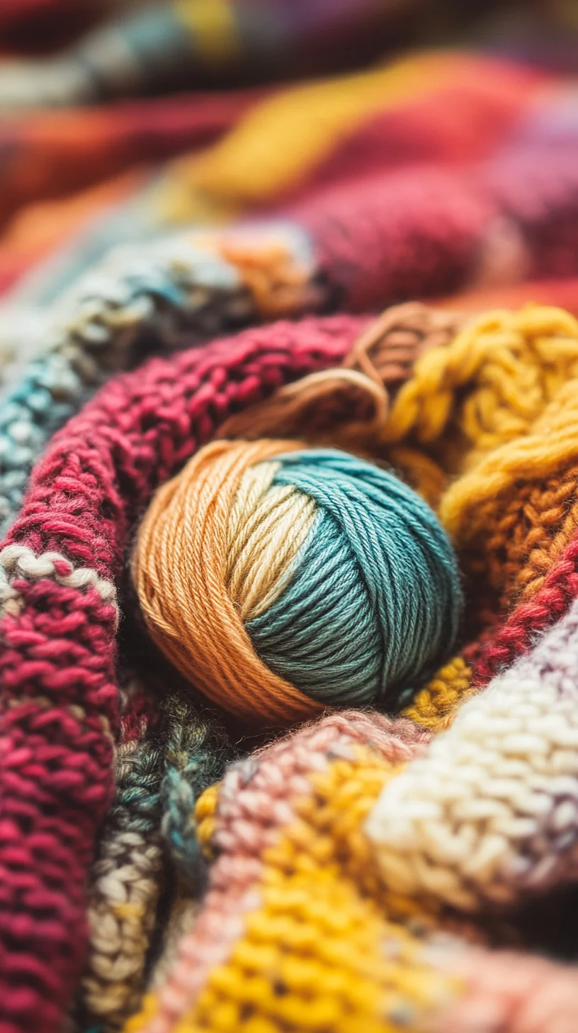 Elevate Your Knit Game: Embrace the Cozy Vibe with Multi-Colored Yarn