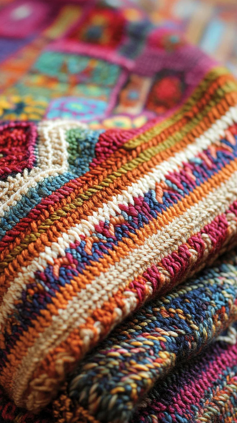 Elevate Your Look with Vibrant Textiles: Discover the Art of Colorful Weaving and Stitching