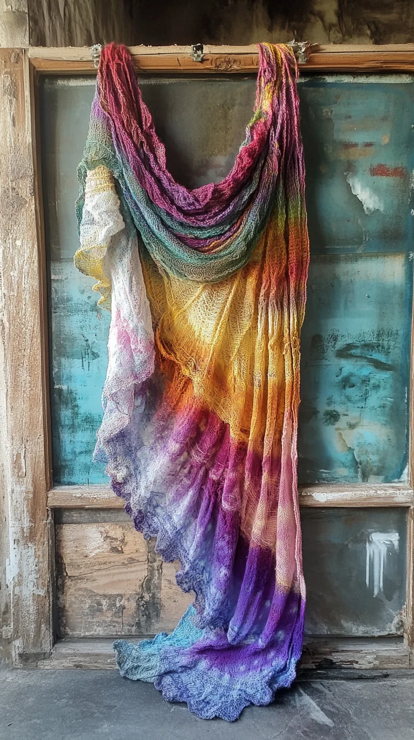 Elevate Your Space with a Vibrant Ombre Knit Throw for Boho Charm