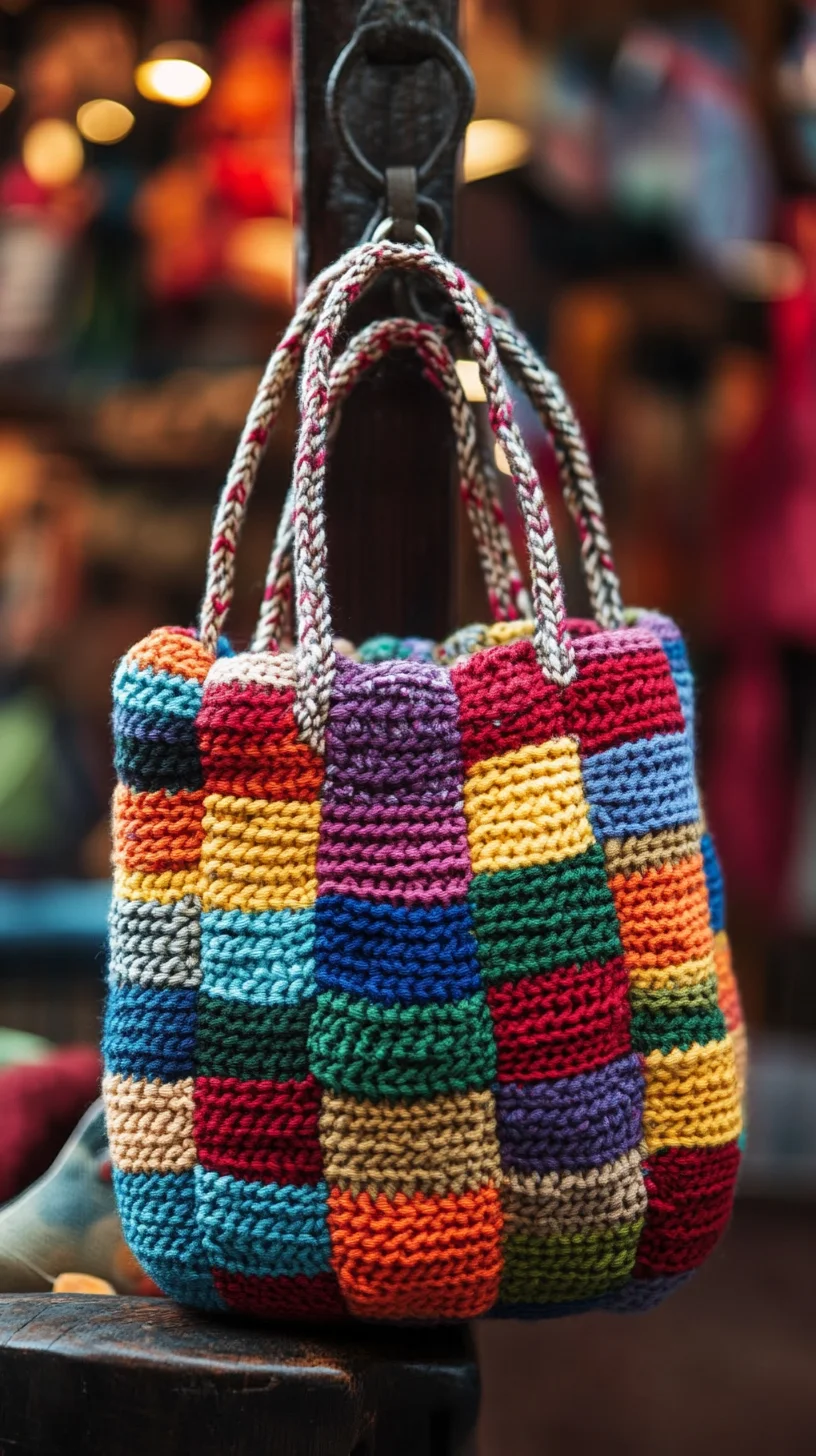 Elevate Your Style with This Vibrant Woven Bag: A Must-Have Accessory!