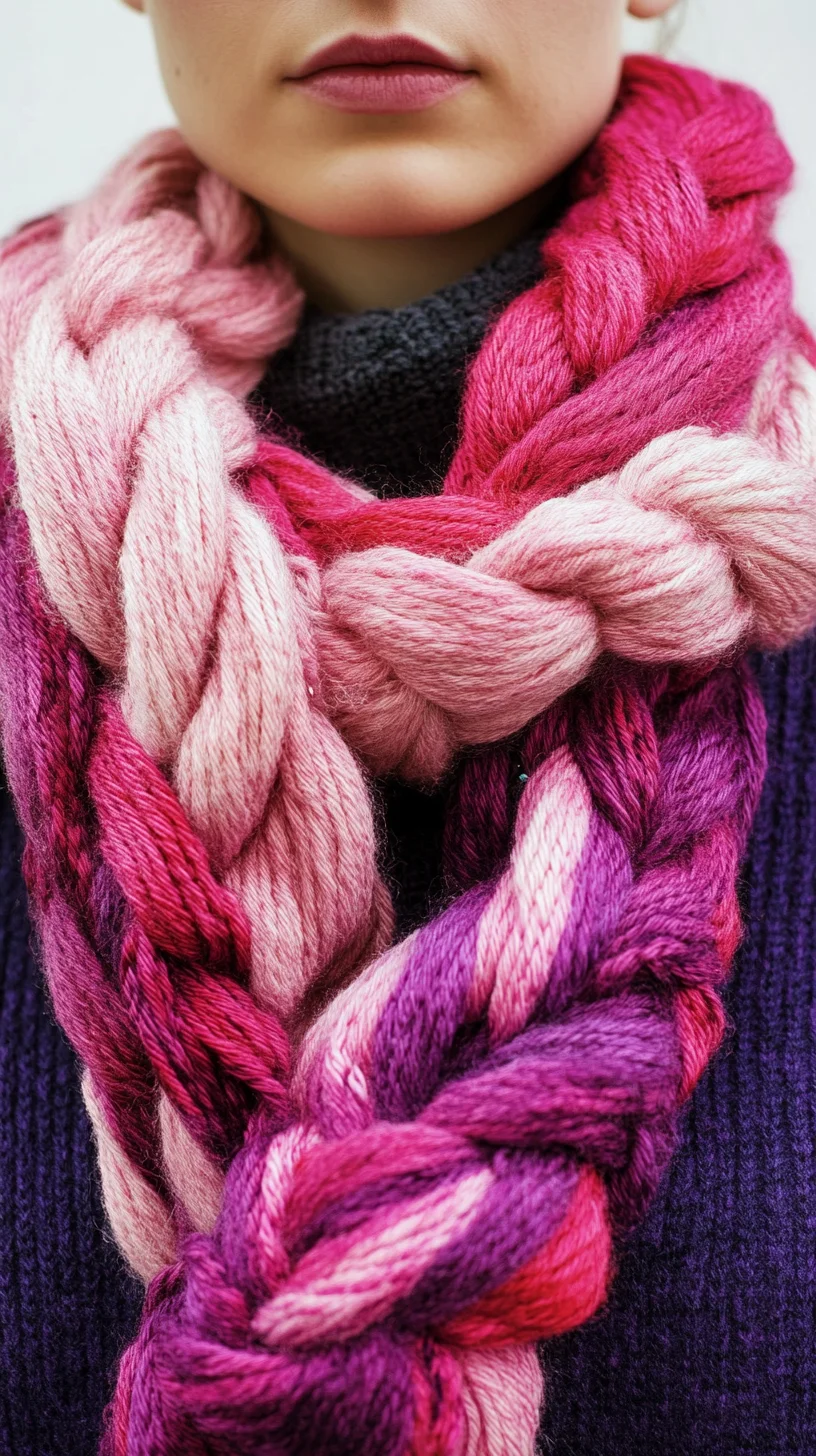 Elevate Your Winter Wardrobe with Luxe Braided Yarn Scarves