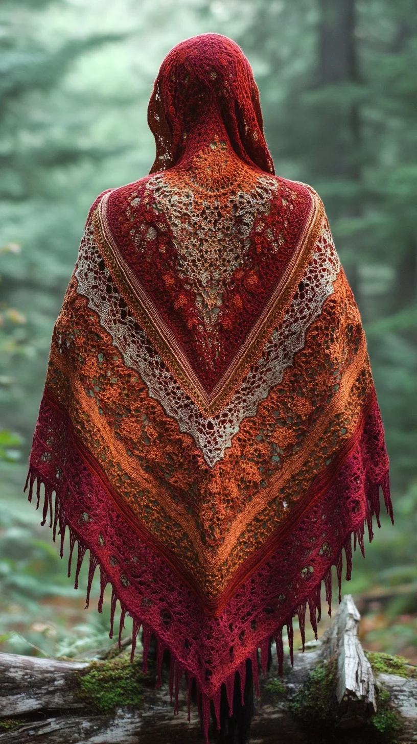 Embrace Autumn Vibes with a Cozy Crochet Shawl for Effortless Style