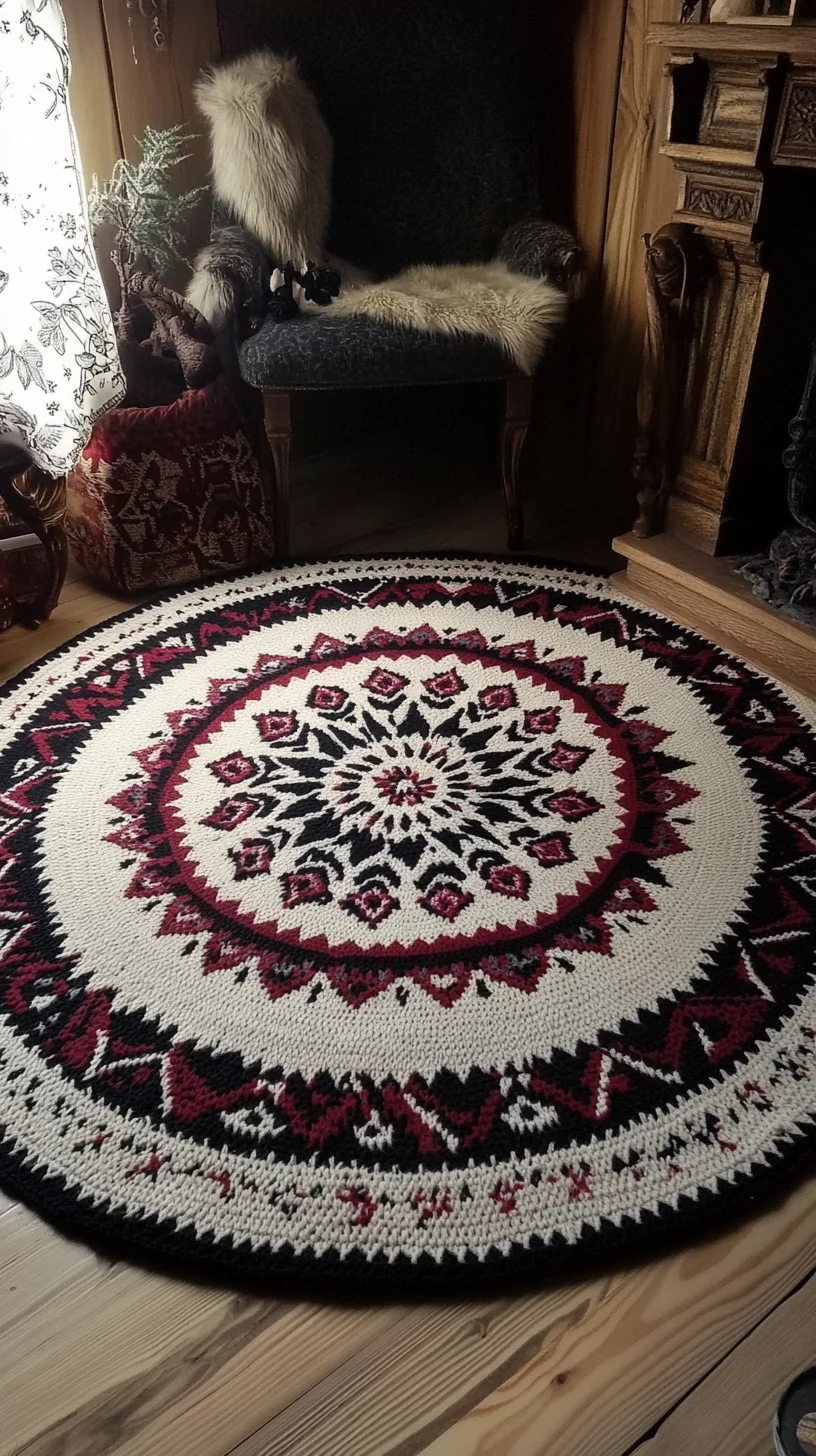 Embrace Bohemian Elegance with a Stunning Mandala-Patterned Area Rug