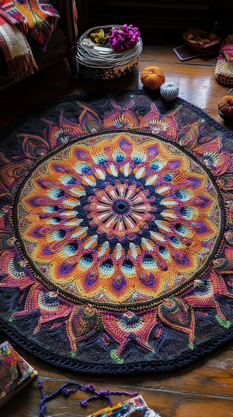 Embrace Bohemian Vibes: Vibrant Mandala Rugs for a Cozy, Artistic Space