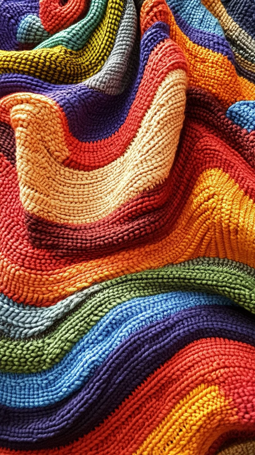 Embrace Bold Vibes: The Ultimate Multicolored Wave Pattern for Your Space