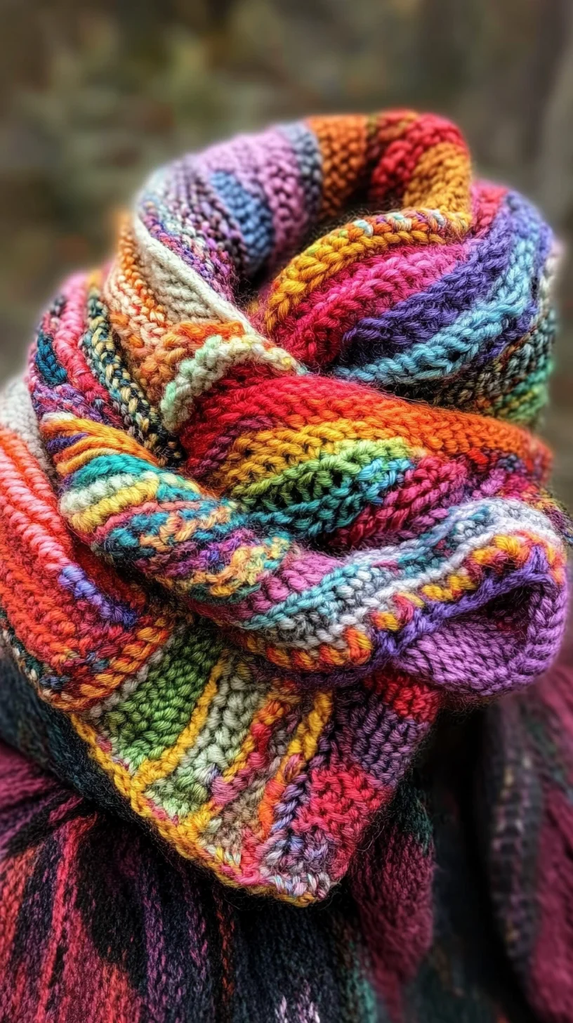 Embrace Color with a Cozy Chunky Knit Scarf for Effortless Style