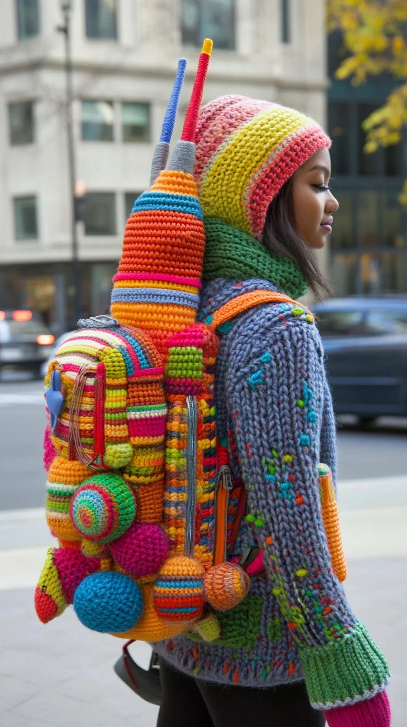 Embrace Colorful Creativity: The Ultimate Statement Crochet Backpack Style