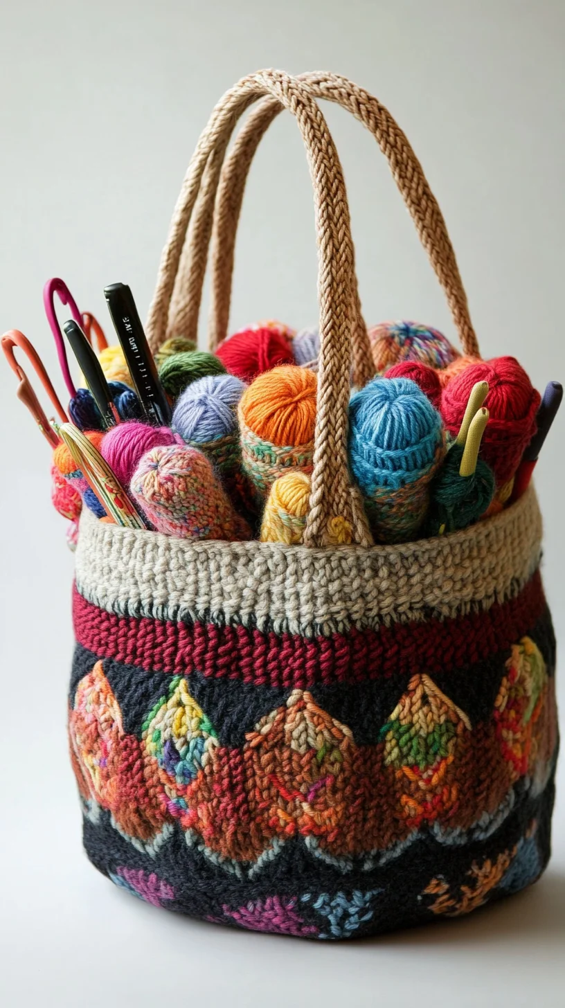 Embrace Colorful Creativity with This Handmade Crochet Yarn Bag