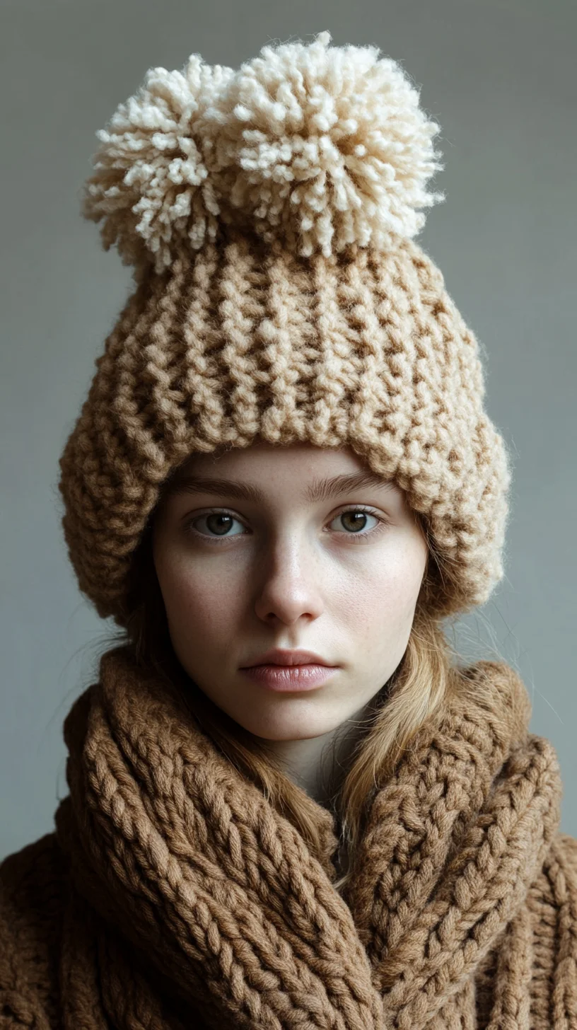 Embrace Cozy Charm: The Ultimate Textured Winter Hat and Scarf Ensemble