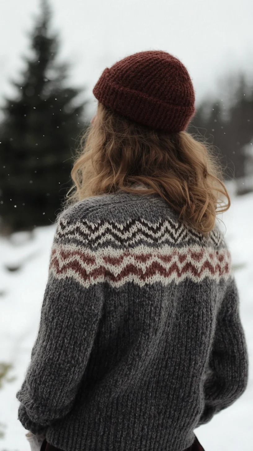 Embrace Cozy Chic: Effortless Waves and Warm Knits for Winter Style