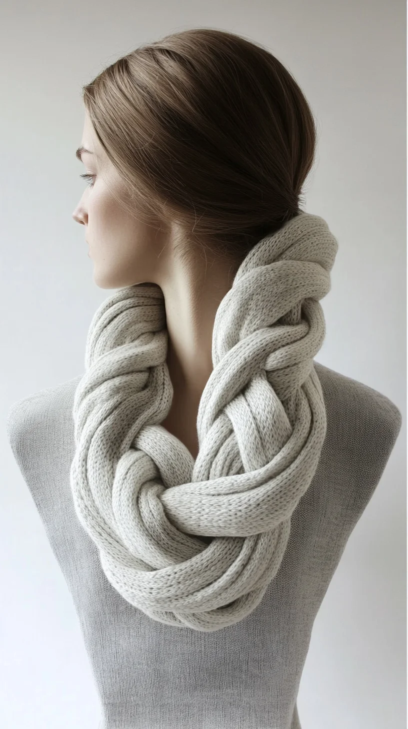 Embrace Cozy Chic: The Perfect Knitted Scarf Braid for Effortless Winter Style