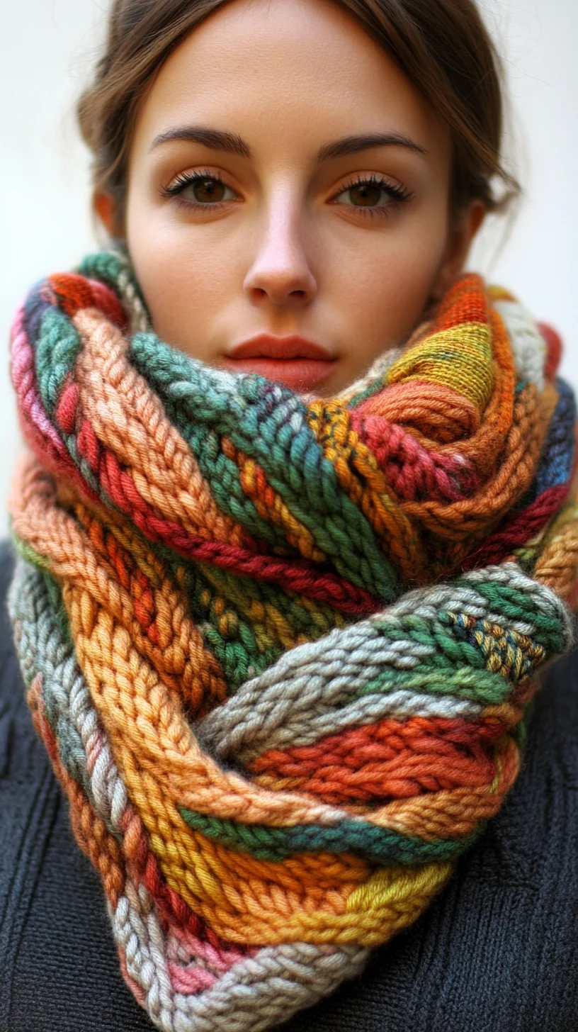 Embrace Cozy Chic: The Ultimate Colorful Knitted Scarf for Winter Style