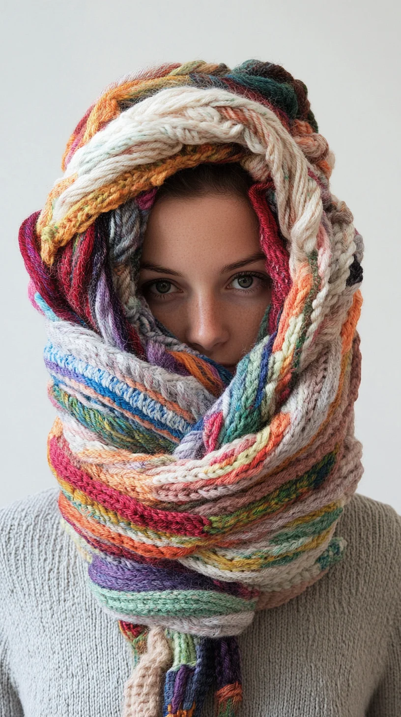 Embrace Cozy Chic: The Ultimate Colorful Knitted Scarf Styling