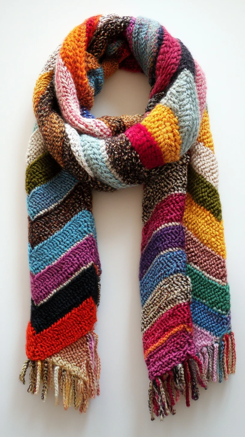 Embrace Cozy Chic: The Vibrant Knitted Scarf That's a Must-Have This Season