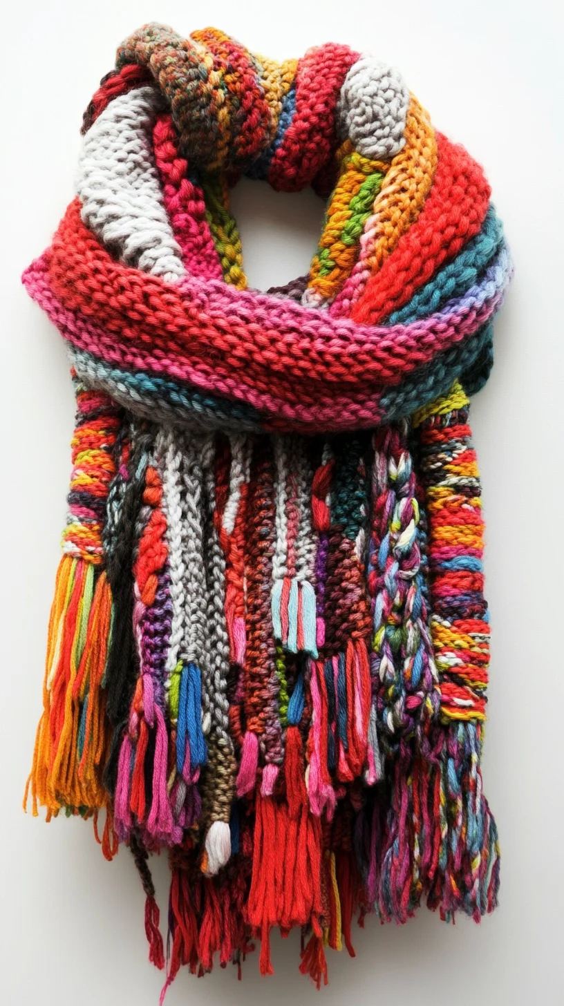 Embrace Cozy Chic: The Vibrant Textured Scarf That Elevates Any Outfit