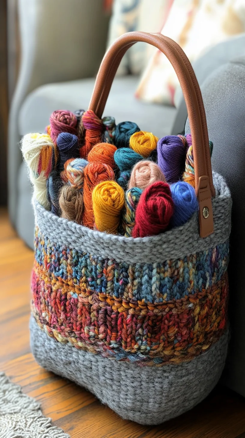 Embrace Cozy Crafting with this Vibrant Yarn Basket Style