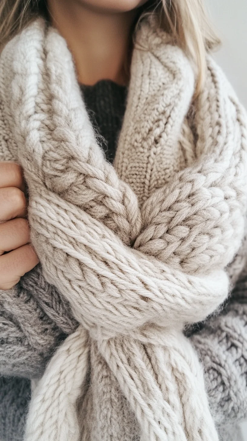 Embrace Cozy Elegance: Chic Ways to Style a Knitted Scarf