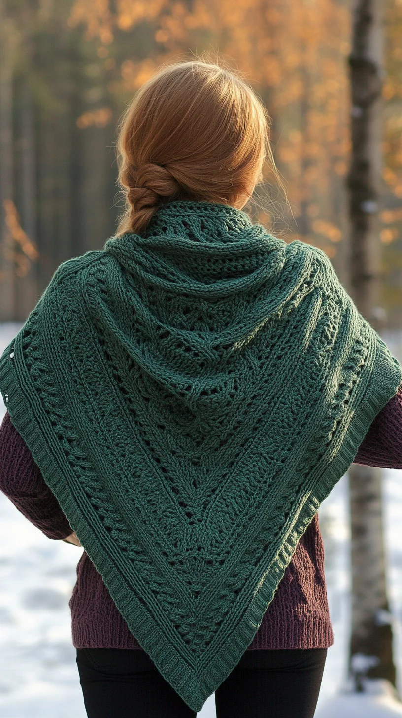 Embrace Cozy Elegance: The Chunky Knit Shawl for Every Season