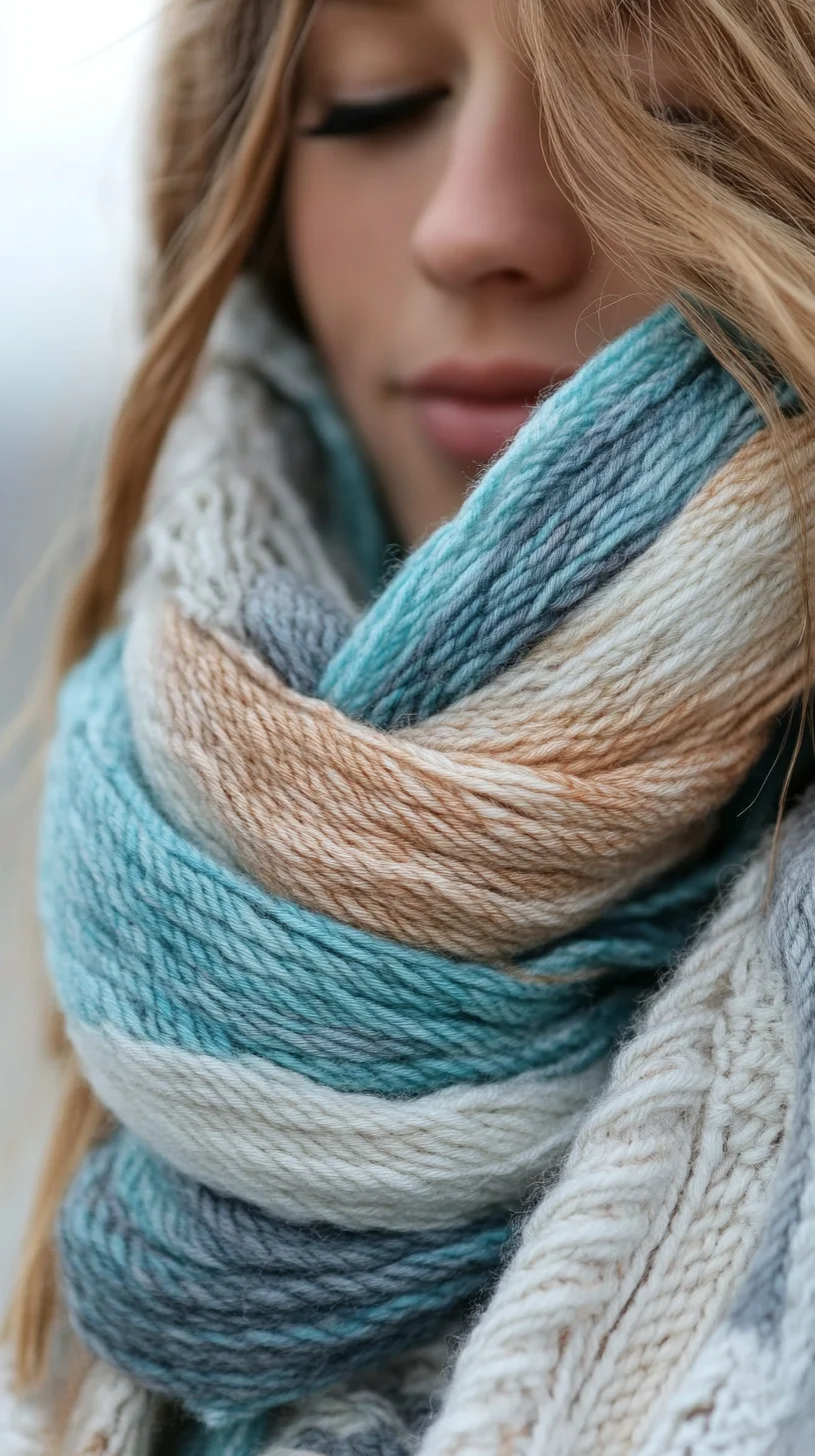 Embrace Cozy Elegance: The Luxe Layered Knit Scarf Style