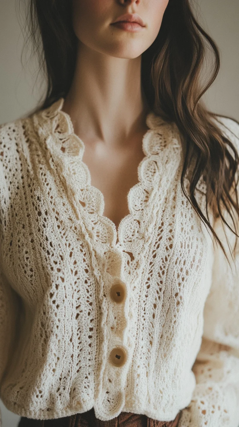 Embrace Cozy Elegance with This Timeless Knitted Cardigan Style