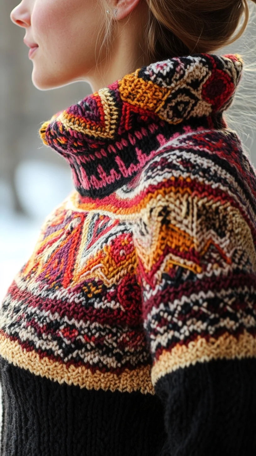 Embrace Cozy Elegance with This Vibrant Knit Sweater Design