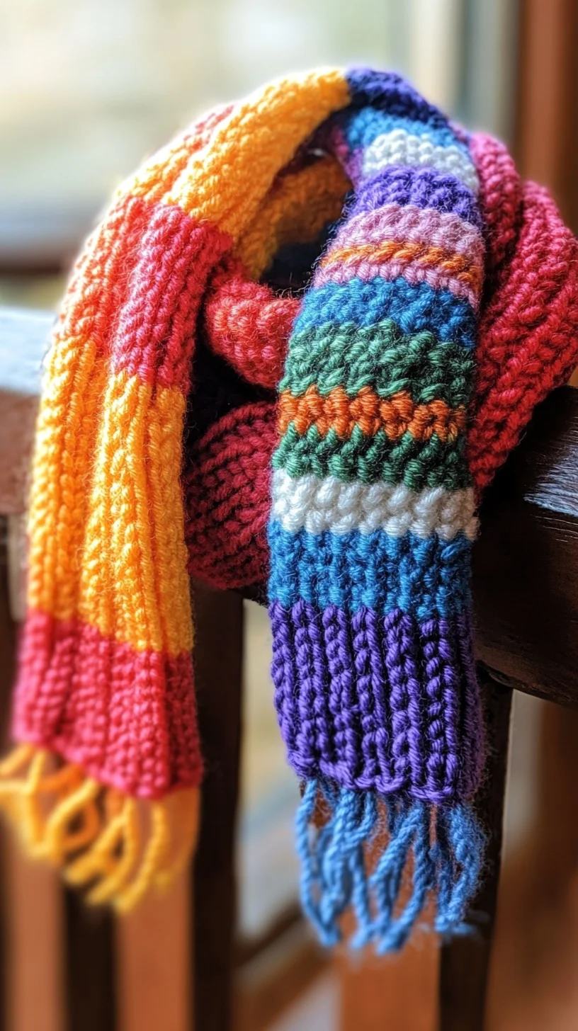 Embrace Cozy Vibes: Fun and Colorful Hand-Knit Scarves for Every Outfit