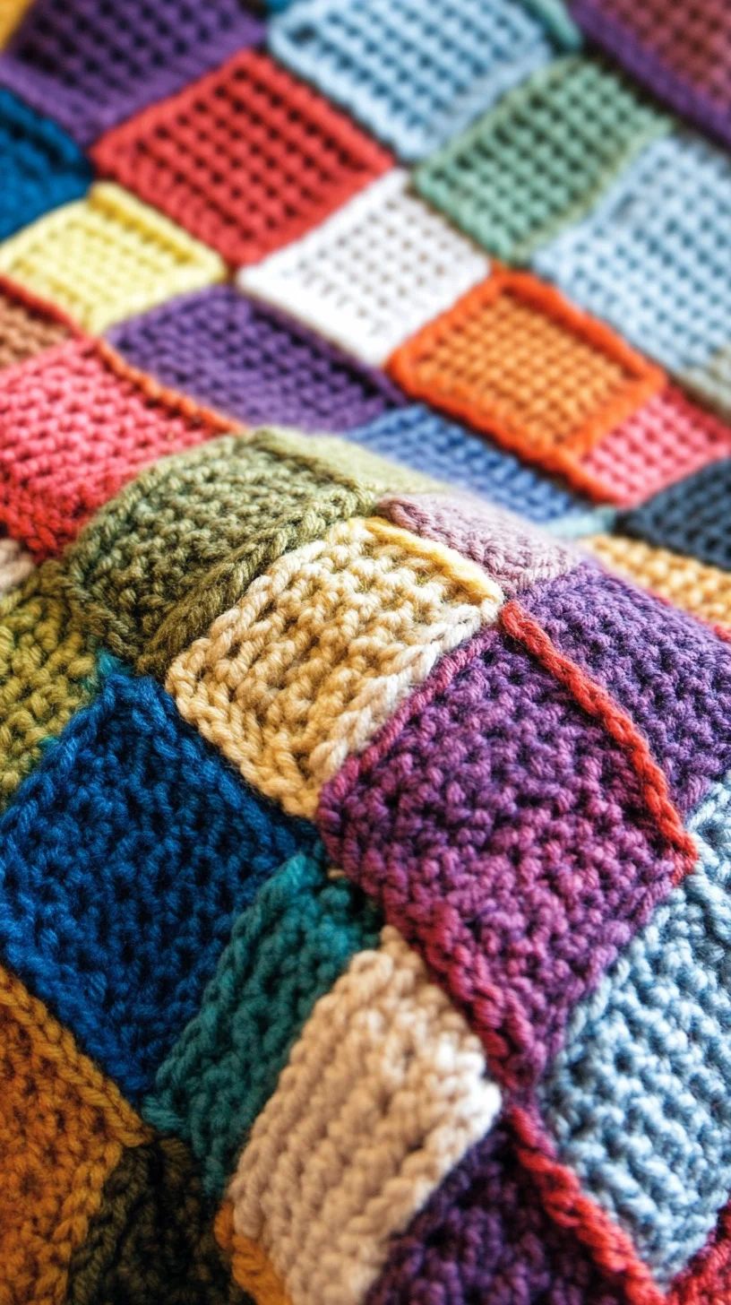 Embrace Cozy Vibes: The Colorful Patchwork Crochet Look for a Warm, Unique Style