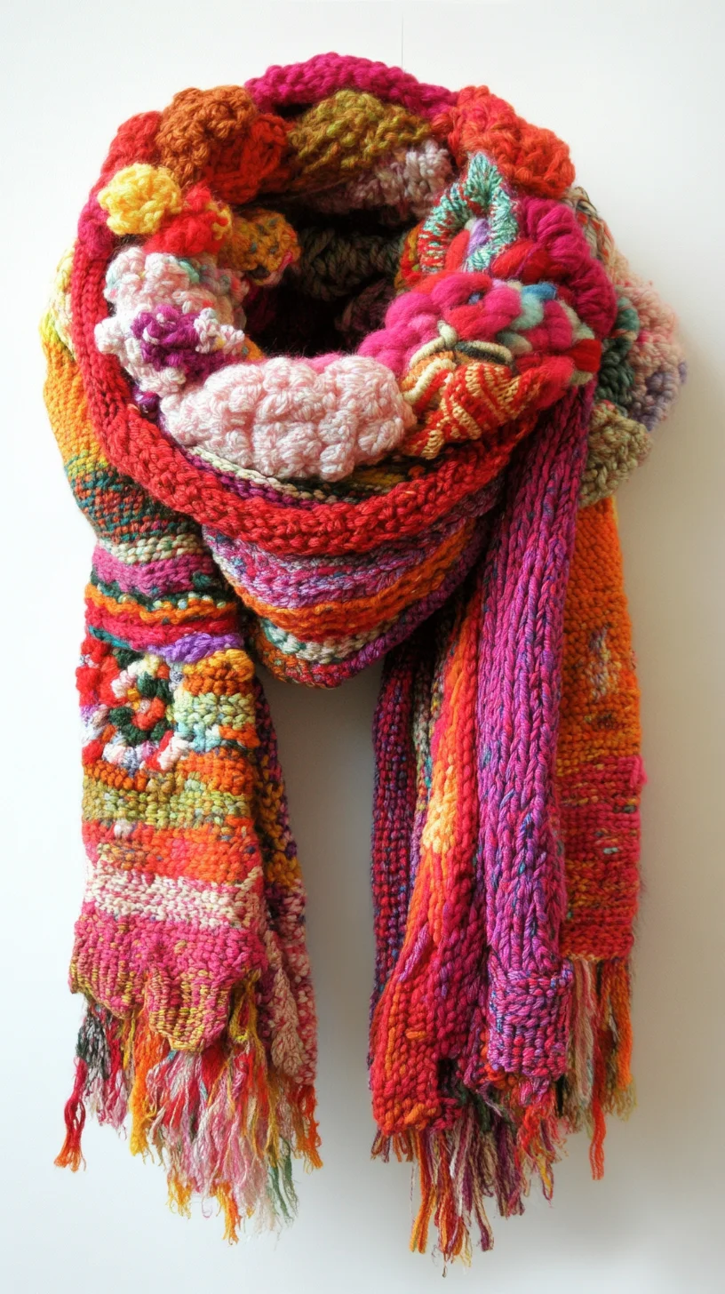 Embrace Cozy Vibes with a Colorful Hand-Woven Scarf Style