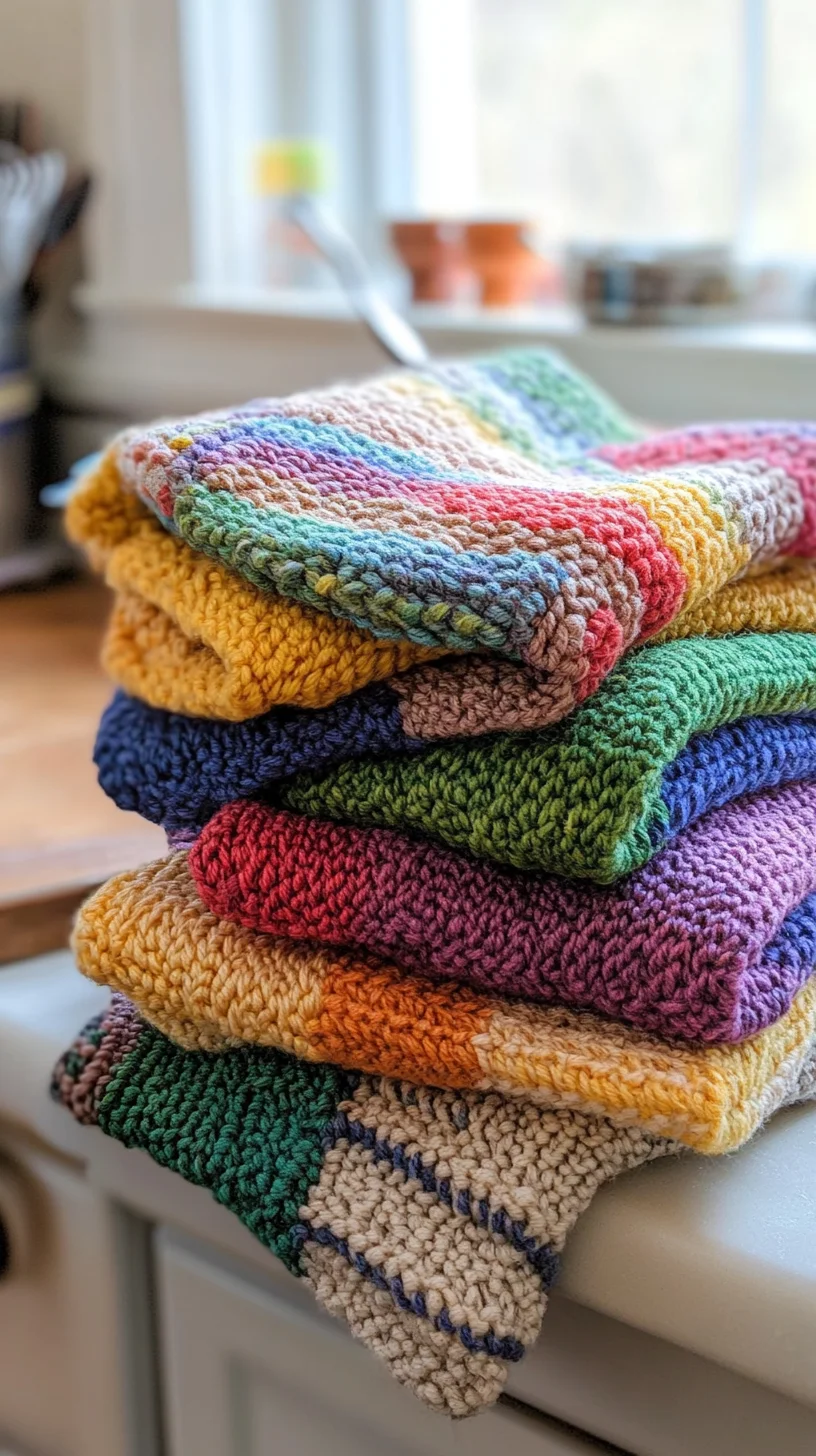 Embrace Cozy Vibes with Colorful Knitted Textiles for Your Home