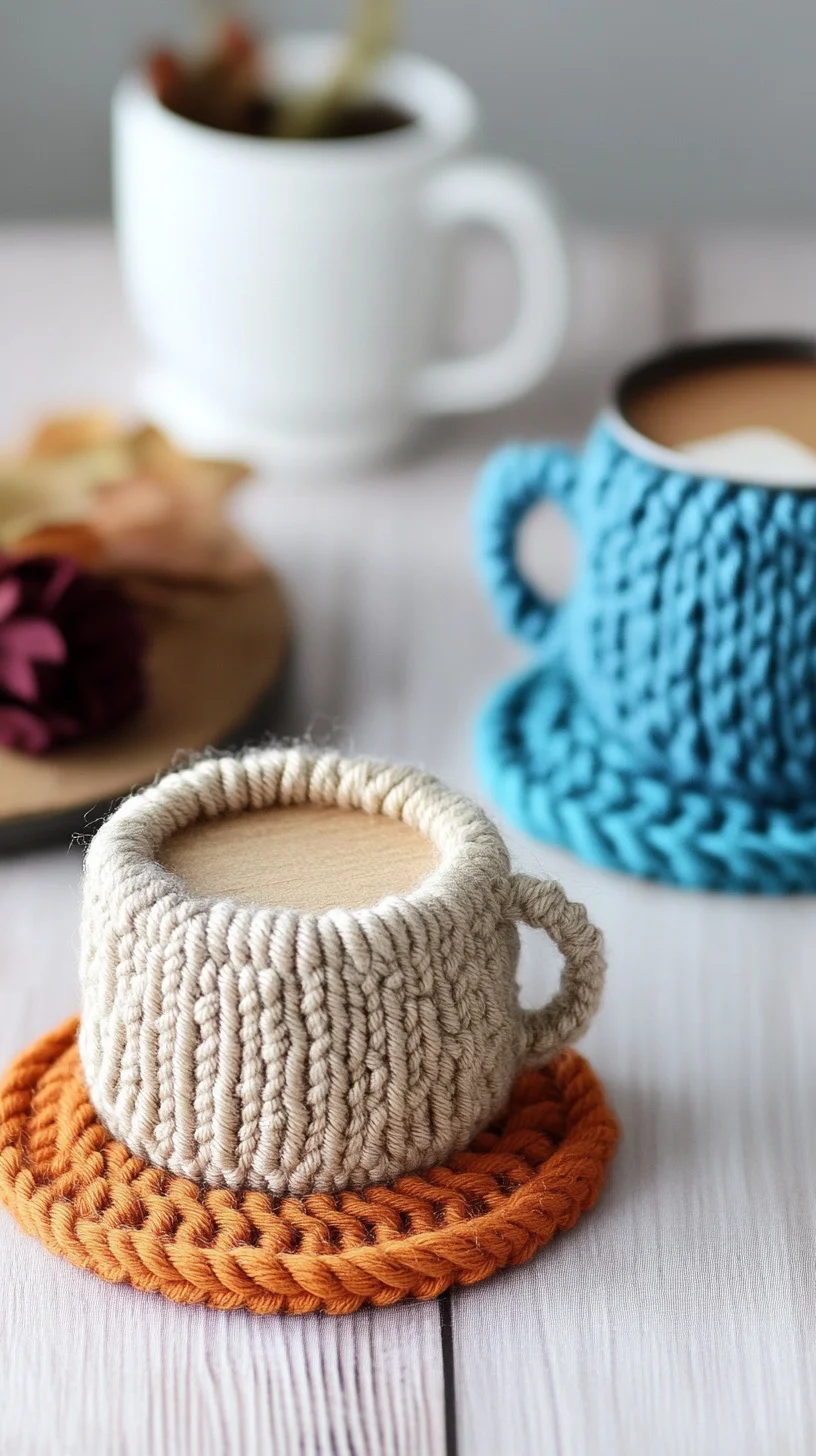 Embrace Cozy Vibes with Hand-Knit Mug Cozy Styles for Every Sip