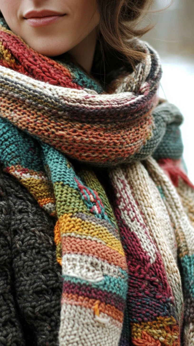 Embrace Cozy Vibes with Vibrant Textured Scarves for Effortless Style