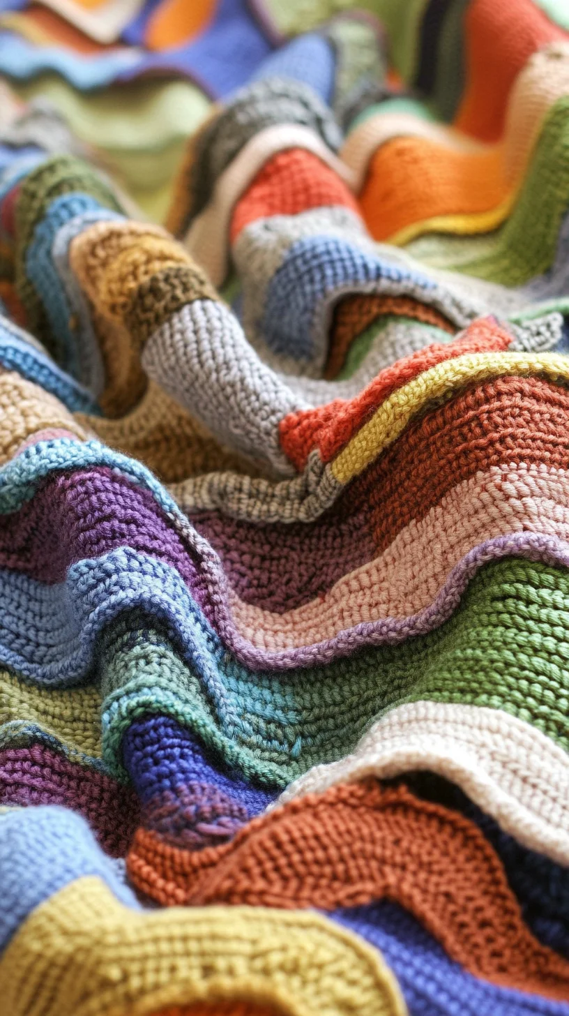 Embrace Cozy Vibes with Vibrant Waves: A Guide to Colorful Knit Textures