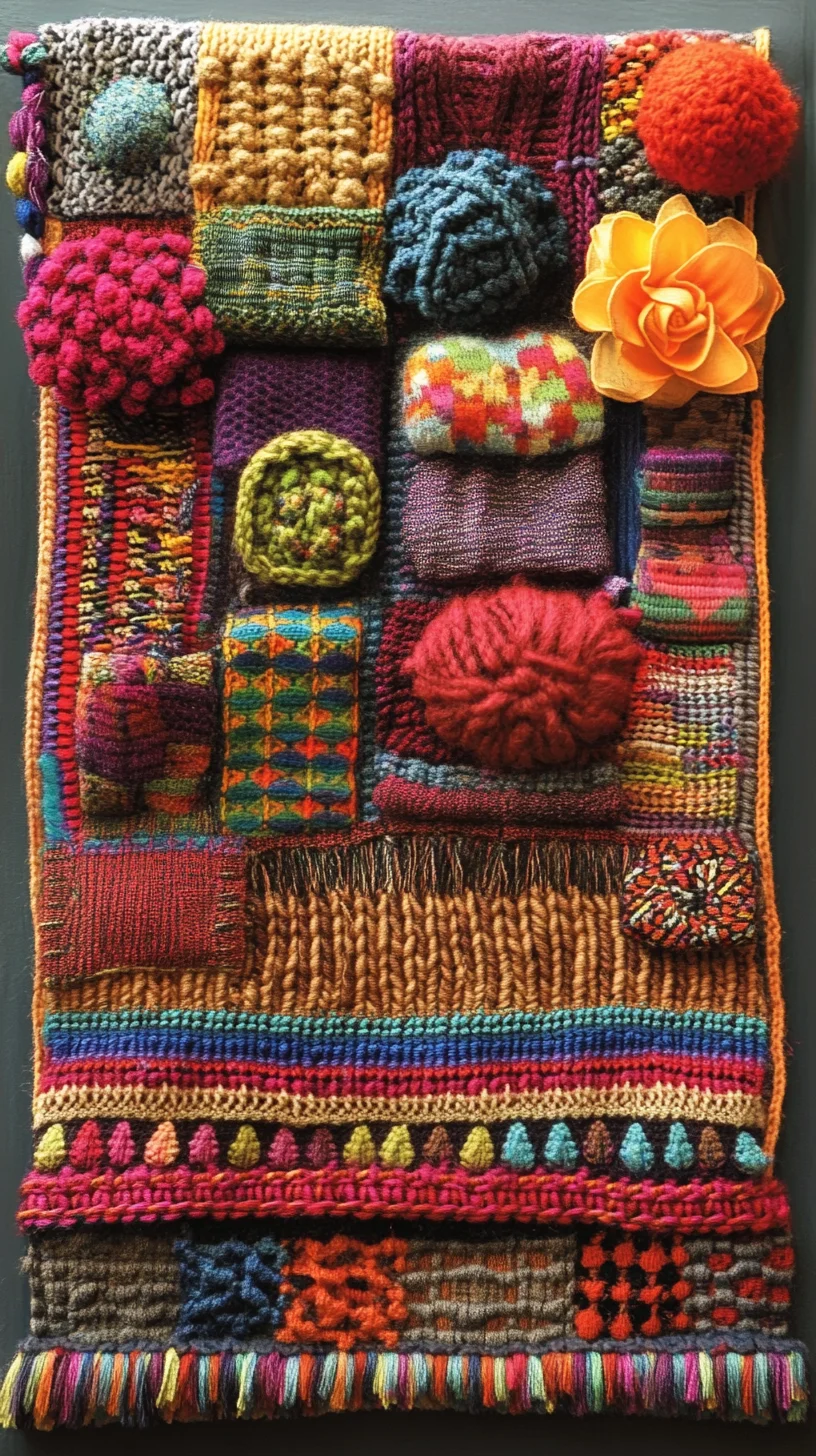 Embrace Cozy Vibrance: Mastering Textured Textile Art for a Bohemian Vibe