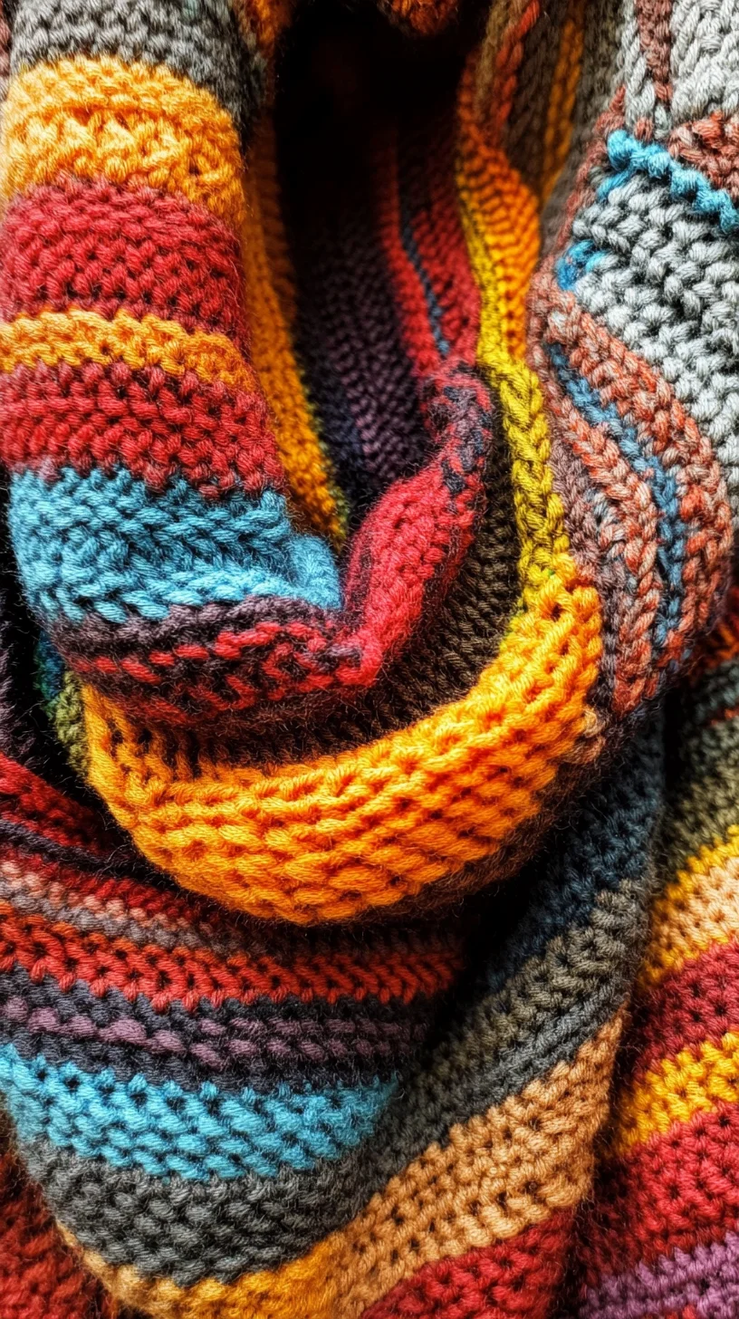 Embrace Cozy Vibrance: The Ultimate Textured Knit Scarf for Fall