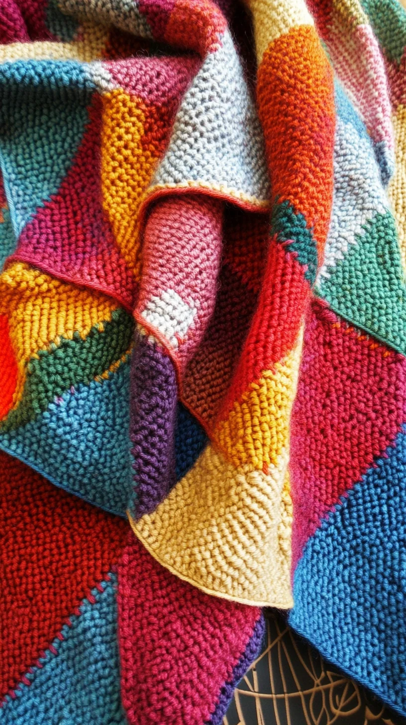 Embrace Cozy Warmth with a Vibrant, Textured Multicolor Blanket