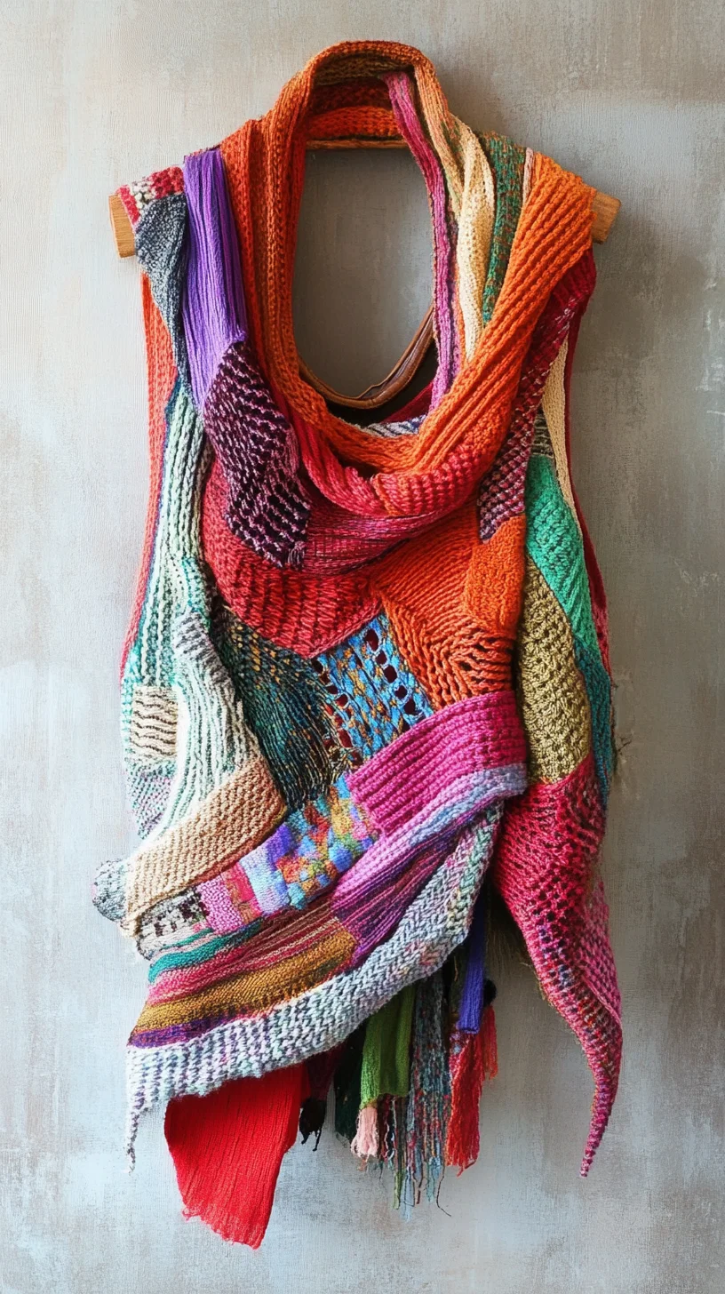 Embrace Eclectic Vibes: The Ultimate Colorful Knitted Shawl for Every Occasion