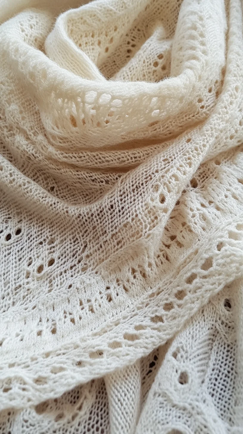 Embrace Elegance: The Timeless Charm of Delicate White Knit Scarves