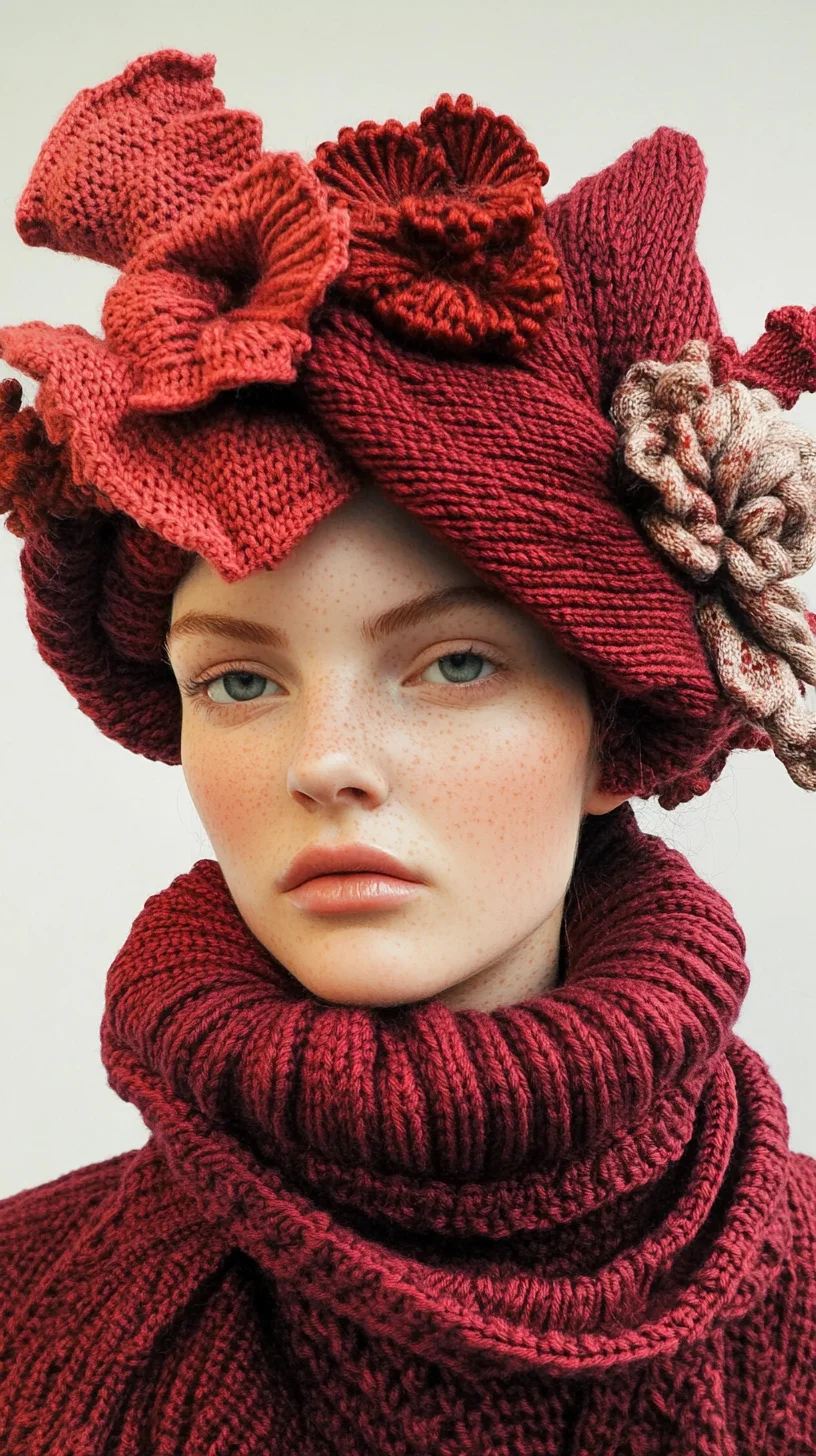 Embrace Extravagance: Knit Floral Headpieces for Bold Statement Styles