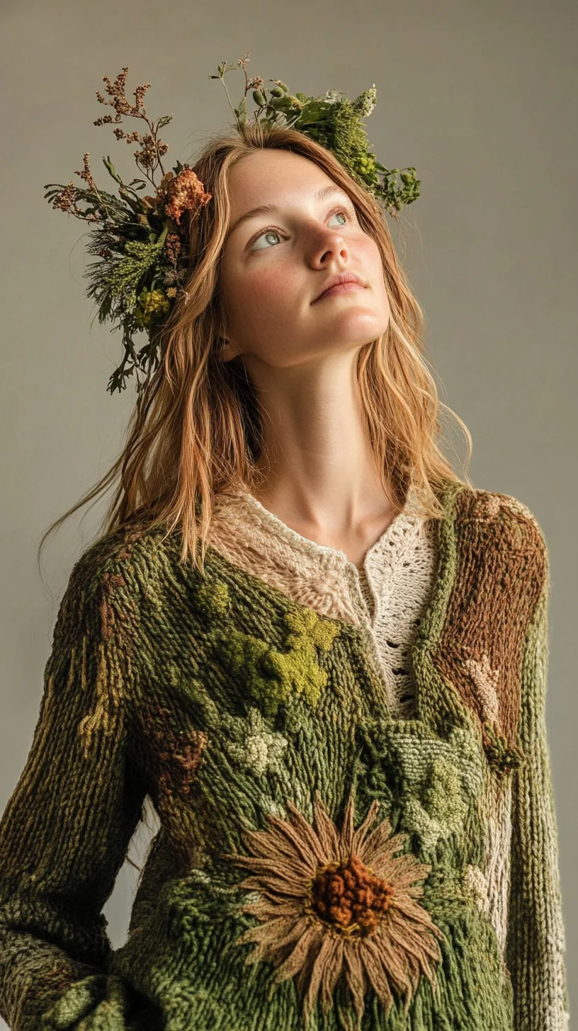 Embrace Nature: Bohemian Tresses with Floral Accents for a Whimsical Look