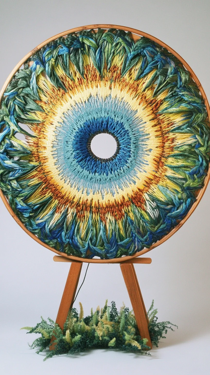 Embrace Nature's Palette: Stunning Circular Fiber Art for Fresh Home Vibes